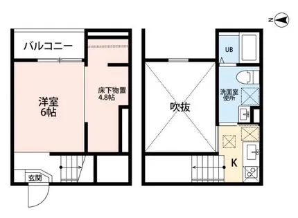 clarte荒子Ⅰ(クラルテアラコワン)【1階】の間取り