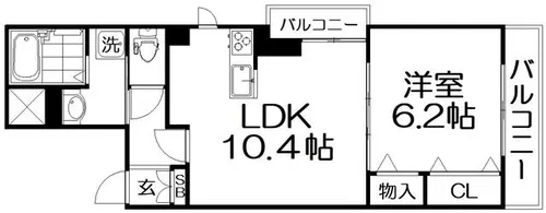 フィオーレカーサ【2階】の間取り