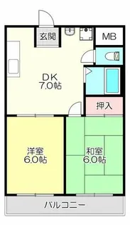 スカイハイツ【5階】の間取り