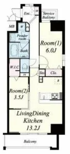 サンセール海老江【11階】の間取り