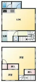 大阪府堺市美原区北余部【一戸建】の間取り