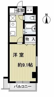 アンピール伏見桃山【4階】の間取り