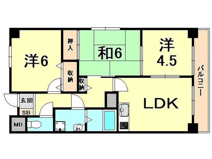 メゾン共栄【3階】の間取り