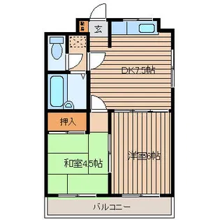 リバーヒルズ那珂【603号室】の間取り