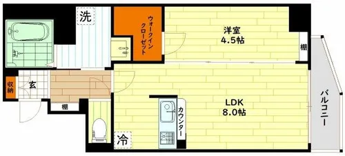 THE HUB MIYAKOJIMA【6階】の間取り