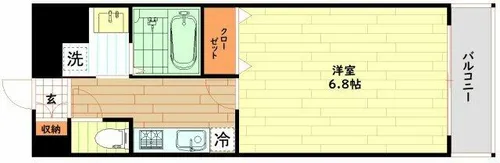 ファーストエフレシア姫里【4階】の間取り