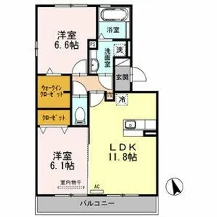 イモービリアーレ・タンタン Ⅱ棟【2階】の間取り