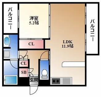 パークホームズ覚王山 WEST【1階】の間取り