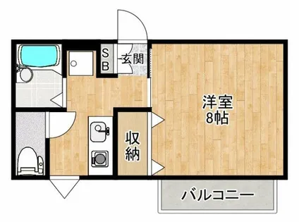大阪府箕面市粟生外院2丁目【アパート】の間取り