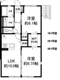 Primrose【3階】の間取り