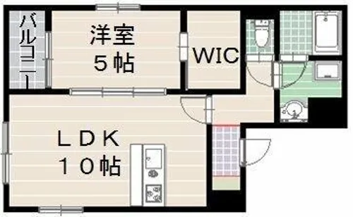 オーク博多【2階】の間取り