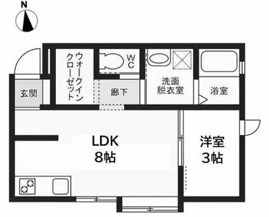 さくらステージ九工大前【1階】の間取り