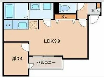 Lapis Lazuli城野【3階】の間取り