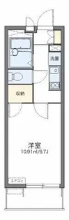 レオパレス小山田【3階】の間取り
