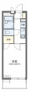 レオパレス小山田【3階】の間取り