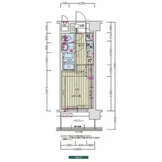 大阪府大阪市都島区都島南通1丁目【マンション】の間取り