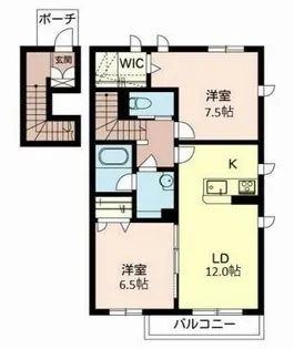 シャーメゾンしらとり【2階】の間取り