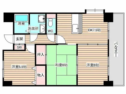 レジデンス・ウエスト・ナイン【4階】の間取り