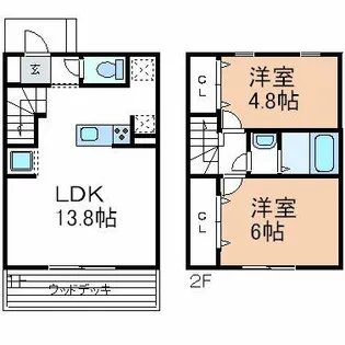 メゾンパランセ【1階】の間取り