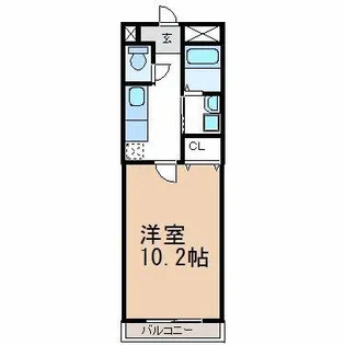 アンプルール リーブル マルヨ【1階】の間取り