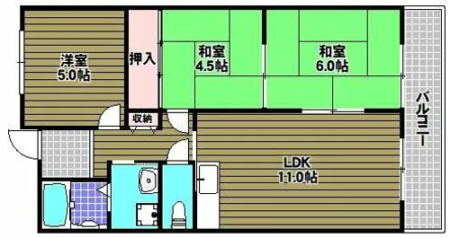 メルベーユ246【3階】の間取り