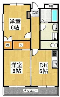 廣谷ビル【2階】の間取り
