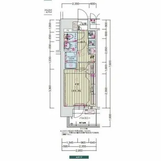 大阪府大阪市都島区都島南通1丁目【マンション】の間取り