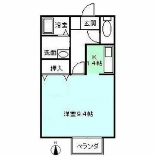 ジュネス【105号室】の間取り