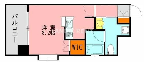 アソシアグロッツォ博多【10階】の間取り