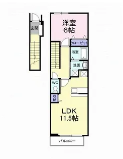 エスプワールC【2階】の間取り