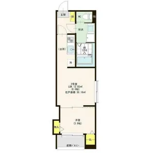 ハーモニーテラス切戸町II【2階】の間取り