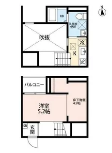 ル・フォティユIII(ルフォティユスリー)【1階】の間取り