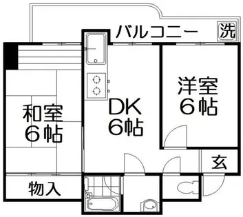 セブンスターマンション【7階】の間取り