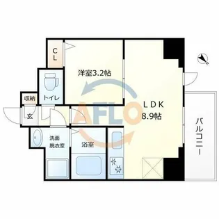 ジーグランデ九条【4階】の間取り