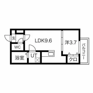 レガーロ荒子【1階】の間取り