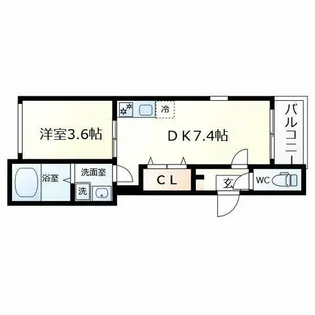 ハーモニーテラス中川東【3階】の間取り