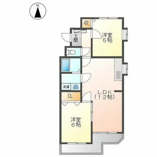 ロイヤル浅野【103号室】の間取り