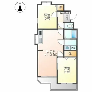 ロイヤル浅野【103号室】の間取り