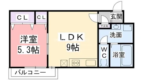 フォンターナ【103号室】の間取り