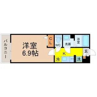 リブリ・覚王山Ⅰ【2階】の間取り