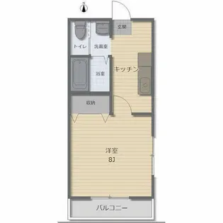 ナンエイ【101号室】の間取り