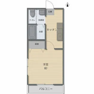 ナンエイ【106号室】の間取り
