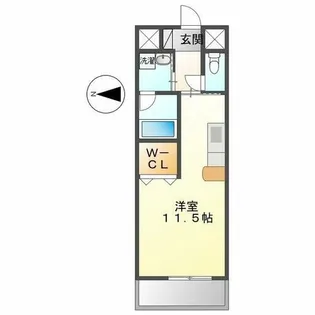 Casone asso(カゾーネアッソ)【6階】の間取り