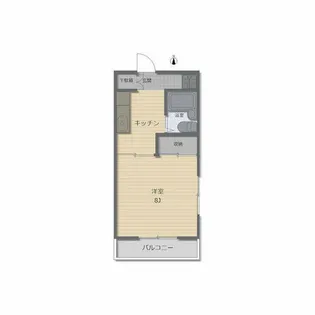 グリーンヒル南永I【201号室】の間取り