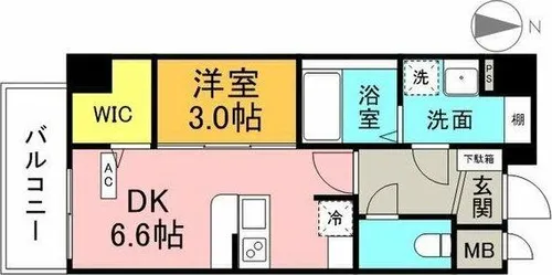 アーチレジデンス名駅北【7階】の間取り