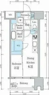 パートナーズ今池(旧デュオフラッツ今池リレア)【12階】の間取り