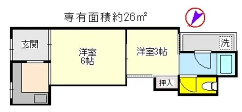 泉川アパート【108号室】の間取り