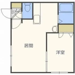 フォーチュネイトフィールド【202号室】の間取り