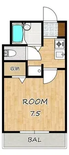 メゾンパル【3階】の間取り