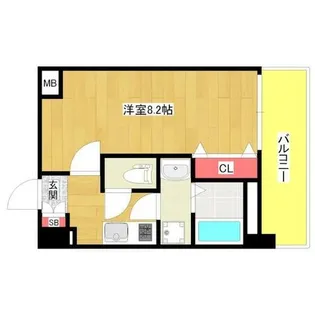 アドバンス大阪ベイシティ【304号室】の間取り